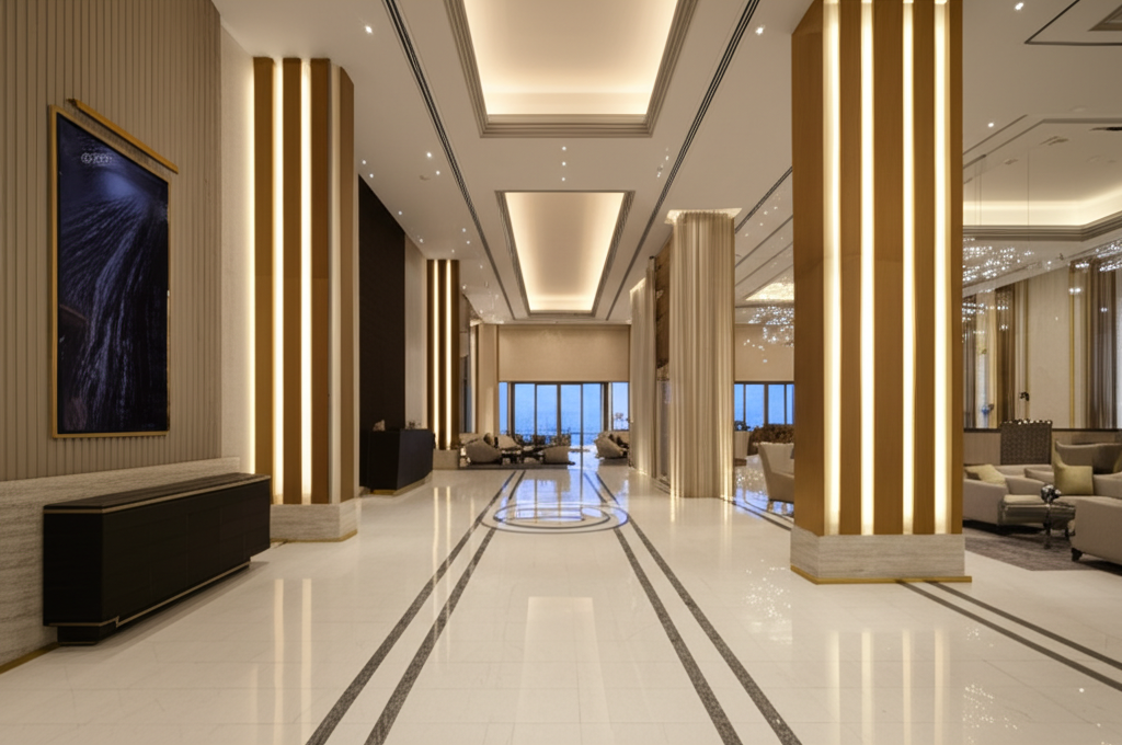 Lobby elegante dell'hotel